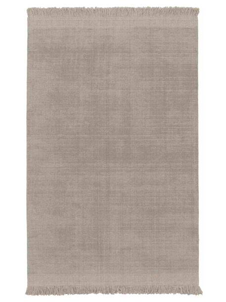 Tapis design doux en laine et coton fait main classic Gris minéral+Vert naturel 1 - vertbaudet enfant 