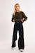 Jean taille haute, coupe évasée Black denim+Denim blue+Denim dark blue 1 - vertbaudet enfant 