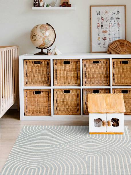 Tapis à relief doux et élégant groove Beige sable+Bleu naturel+Brun naturel 8 - vertbaudet enfant 