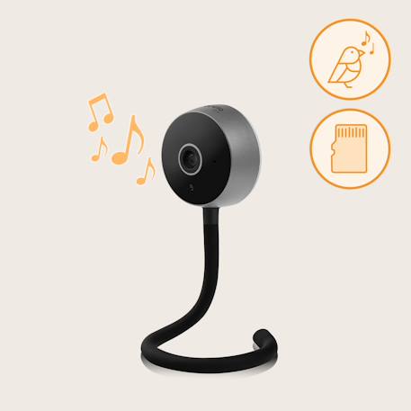 Babyphone connecté babyline smart wifi avec détection des mouvements, vision nocturne et audio bidirectionnel Black 6 - vertbaudet enfant 