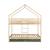 Lit enfant superposé cabane 90 x 190 cm pin naturel sommier à lattes et tiroirs - roya Blanc+Vert 11 - vertbaudet enfant 