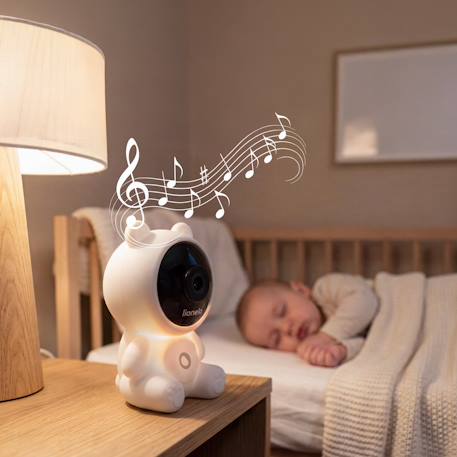Babyphone connecté babyline smart 2.0 full hd avec détection des pleurs, vision nocturne et application White 4 - vertbaudet enfant 