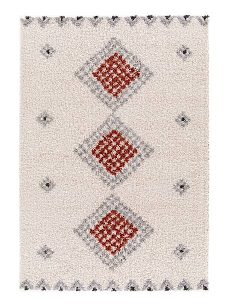 Tapis shaggy doux et moelleux à poils longs tessera Rouge naturel 1 - vertbaudet enfant 