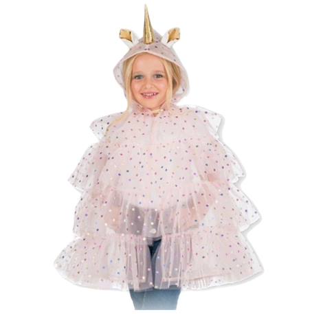 Cape fée licorne capuche Rose 1 - vertbaudet enfant 