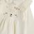 Ensemble salopette bébé en velours et t-shirt neige Ecru 4 - vertbaudet enfant 