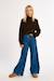 Jean taille haute, coupe évasée Black denim+Denim blue+Denim dark blue 6 - vertbaudet enfant 