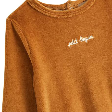 Lot de 2 pyjamas bébé en velours Marron 4 - vertbaudet enfant 
