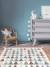 Tapis enfant en laine triangles Bleu naturel 2 - vertbaudet enfant 
