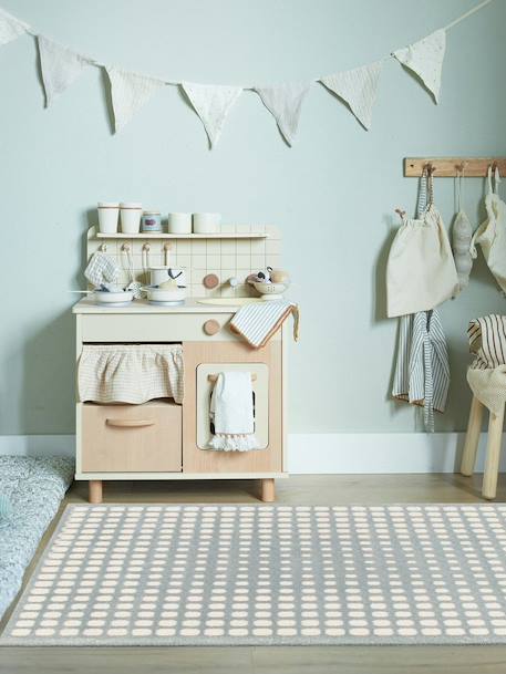 Tapis à relief doux et élégant pixel Beige sable+Bleu naturel+Brun naturel 8 - vertbaudet enfant 