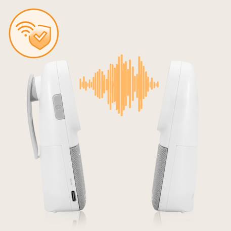 Babyphone audio babyline 2.2 avec communication bidirectionnelle et autonomie jusqu’à 12 h White 5 - vertbaudet enfant 