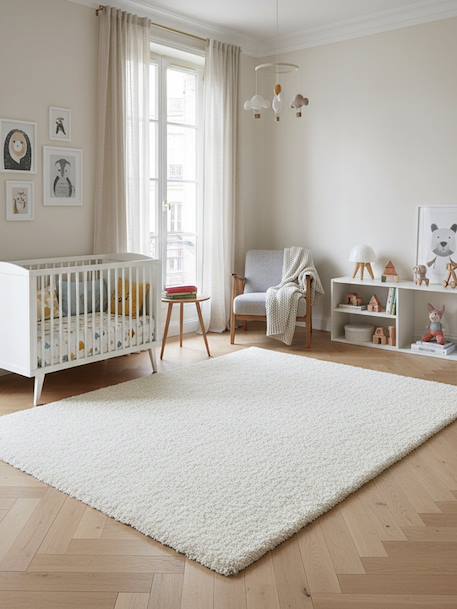 Tapis doux et épais plush Beige sable+Blanc pur 8 - vertbaudet enfant 