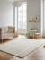 Tapis doux à relief en polyester recyclé murmure Beige sable+Blanc pur 2 - vertbaudet enfant 