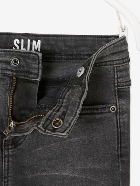 Jean garçon slim morphologique MEDIUM denim black+DENIM BRUT+denim gris+DENIM GRIS FONCE+double stone+STONE 25 - vertbaudet enfant 