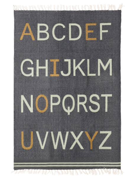 Tapis enfant en coton alphabet Gris minéral 1 - vertbaudet enfant 