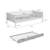 Lit gigogne enfant 90 x 190 cm pin naturel  avec sommier à lattes et tiroir - elio Blanc+Vert 11 - vertbaudet enfant 