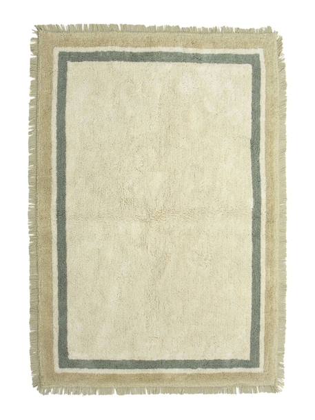 Tapis enfant en coton oscar Beige sable+Gris minéral 1 - vertbaudet enfant 