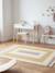 Tapis shaggy épais et confortable doodling Jaune naturel 2 - vertbaudet enfant 
