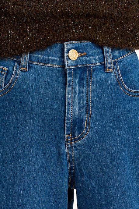 Jean taille haute, coupe évasée Black denim+Denim blue+Denim dark blue 10 - vertbaudet enfant 