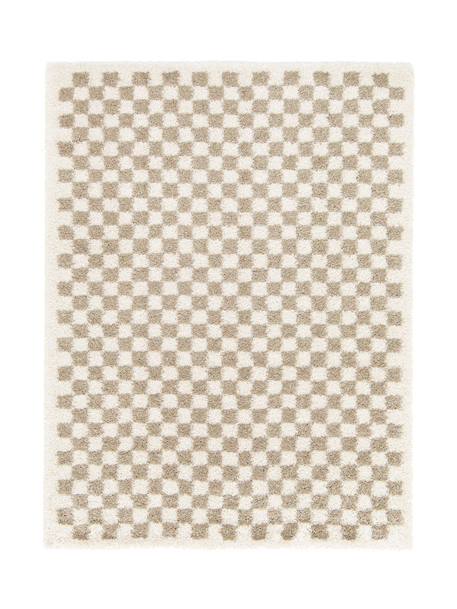 Tapis damier poils longs doux et volumineux checkers Beige sable+Bleu naturel+Gris minéral+Jaune naturel+Rose poudrée+Terracotta+Vert naturel 1 - vertbaudet enfant 