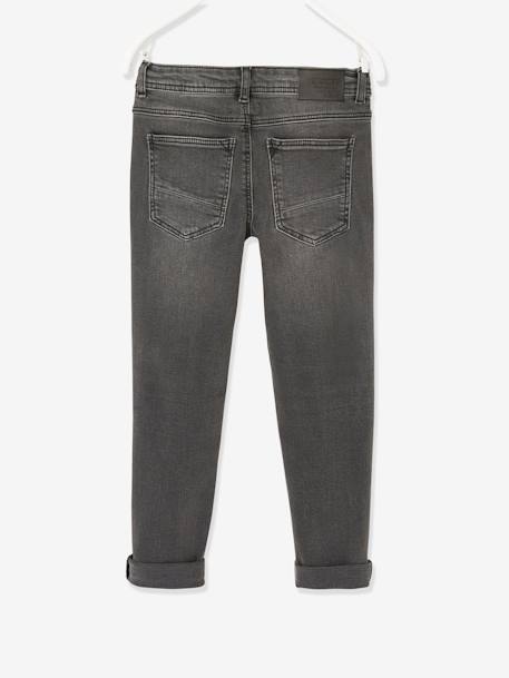 Jean garçon slim morphologique MEDIUM denim black+DENIM BRUT+denim gris+DENIM GRIS FONCE+double stone+STONE 24 - vertbaudet enfant 