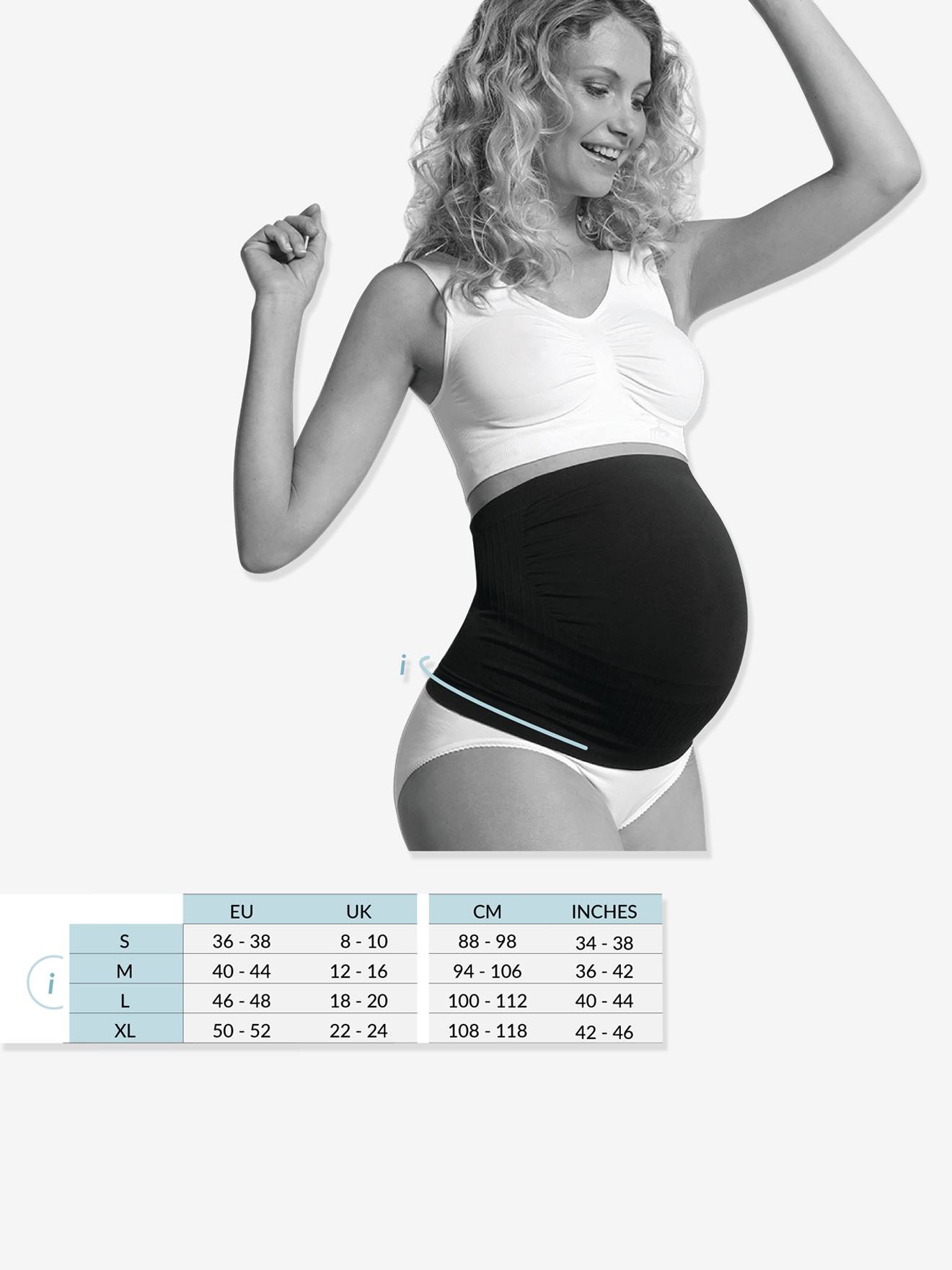 Ceinture De Grossesse – 2 Rouleaux – Bande De Soutien Abdominal Prénatale – Élastique, Confortable – Pour Femmes Enceintes