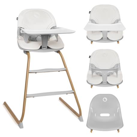 Chaise haute évolutive dalia ultra-légère jusqu’à 60 kg Grey stone+Grey stone natural 7 - vertbaudet enfant 