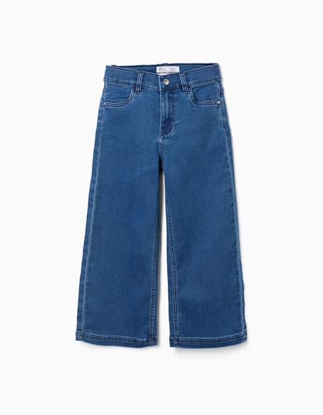 Jean à jambe large avec 4 poches Bleu jean 2 - vertbaudet enfant 