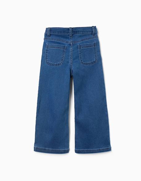 Jean à jambe large avec 4 poches Bleu jean 3 - vertbaudet enfant 