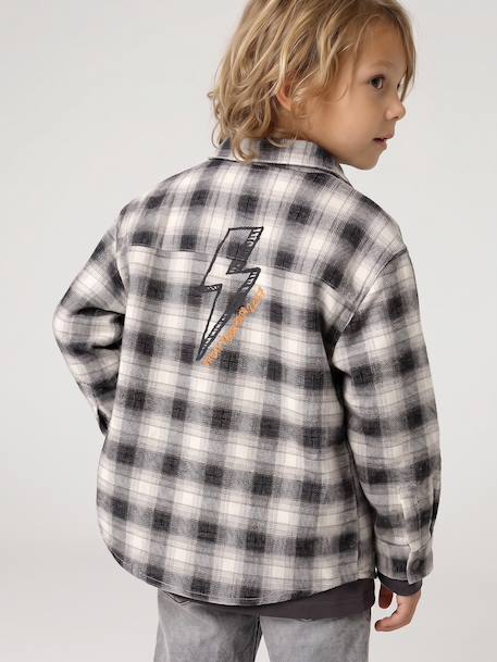 Chemise manches longues garçon gris 9 - vertbaudet enfant 