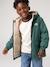 Parka à capuche réversible garçon bronze+vert sauge 12 - vertbaudet enfant 