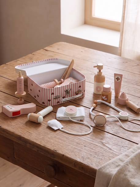 Valisette docteur poupon en bois FSC® rose 6 - vertbaudet enfant 