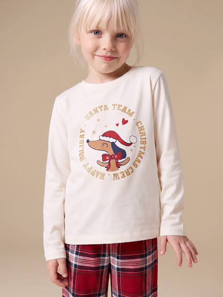Pyjama enfant fille Capsule Famille écru 8 - vertbaudet enfant 