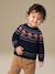 Pull jacquard bébé garçon manches longues marine 1 - vertbaudet enfant 