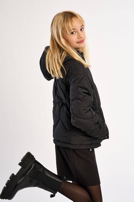Veste matelassée, motif cœur Noir 4 - vertbaudet enfant 