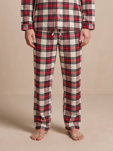 Pyjama homme flanelle Capsule Famille rouge 4 - vertbaudet enfant 