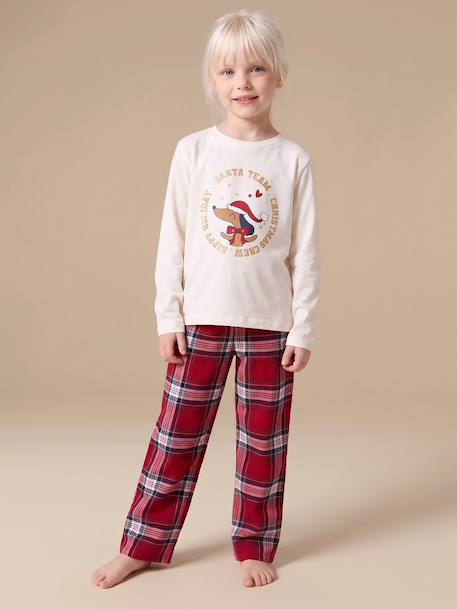 Pyjama enfant fille Capsule Famille écru 1 - vertbaudet enfant 