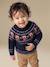 Pull jacquard bébé garçon manches longues marine 2 - vertbaudet enfant 
