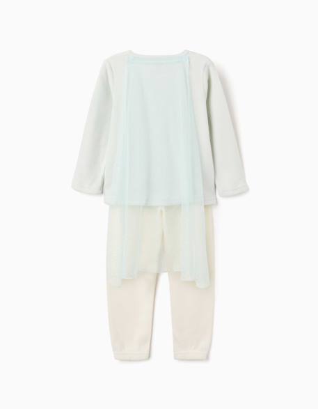 Pyjama en polaire avec elsa et cape Vert 2 - vertbaudet enfant 