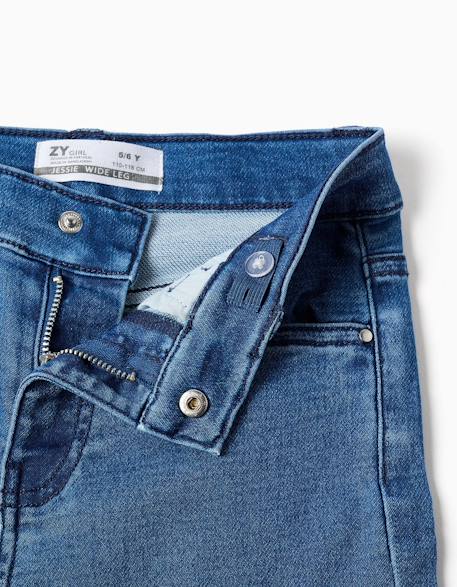 Jean à jambe large avec 4 poches Bleu jean 4 - vertbaudet enfant 