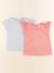 Lot de 2 tee-shirts - 2 ans Bleu, rose 1 - vertbaudet enfant 