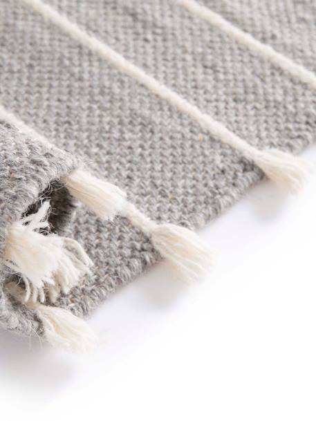 Tapis naturel 100% laine shiraz Gris minéral 3 - vertbaudet enfant 