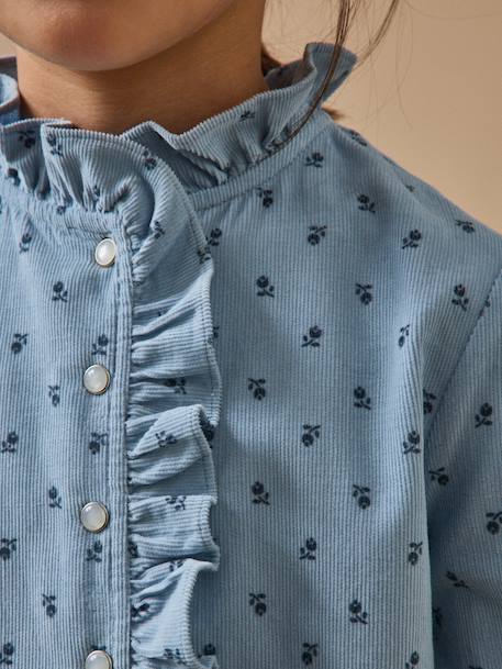Robe imprimée en velours fille Imprimé klein 3 - vertbaudet enfant 