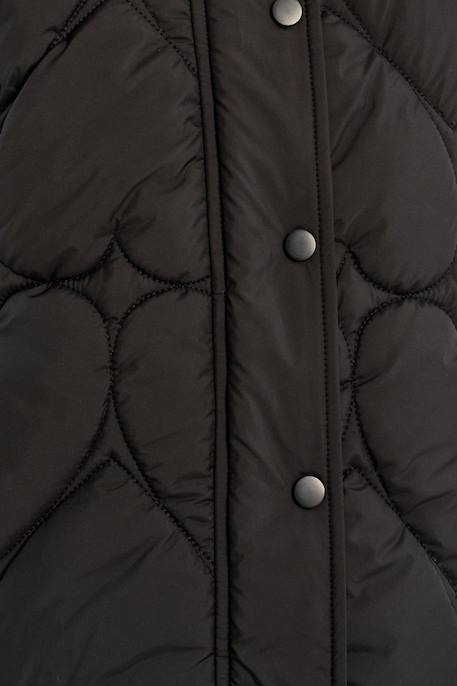 Veste matelassée, motif cœur Noir 2 - vertbaudet enfant 