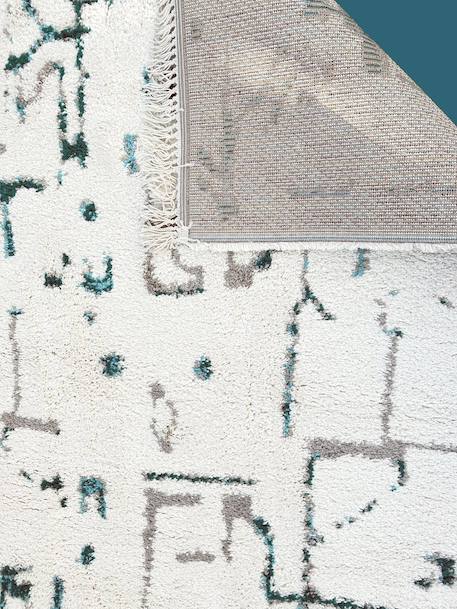 Tapis design avec franges volubilis Bleu naturel 3 - vertbaudet enfant 
