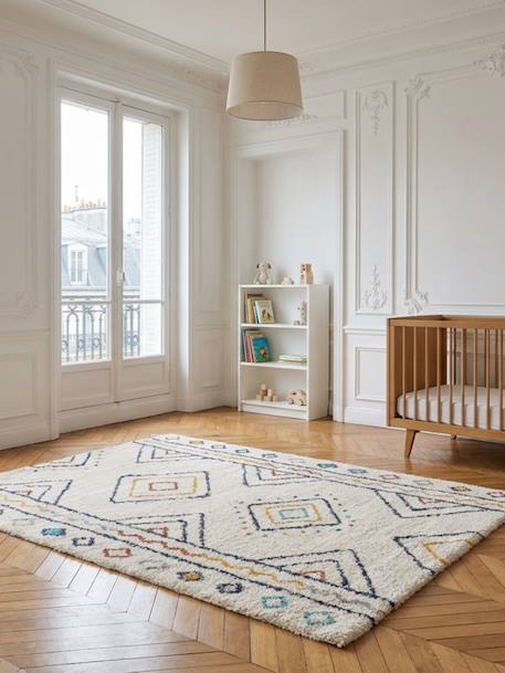 Tapis enfant doux et volumineux aztec Beige sable 2 - vertbaudet enfant 
