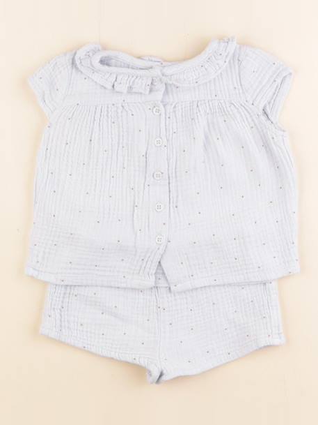 Pyjama coton - 2 ans Bleu 1 - vertbaudet enfant 