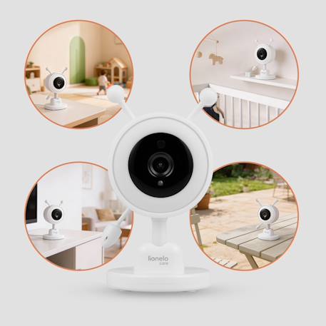 Caméra supplémentaire babyline 3.4 avec vision nocturne, zoom 4× et veilleuse rgb White 3 - vertbaudet enfant 
