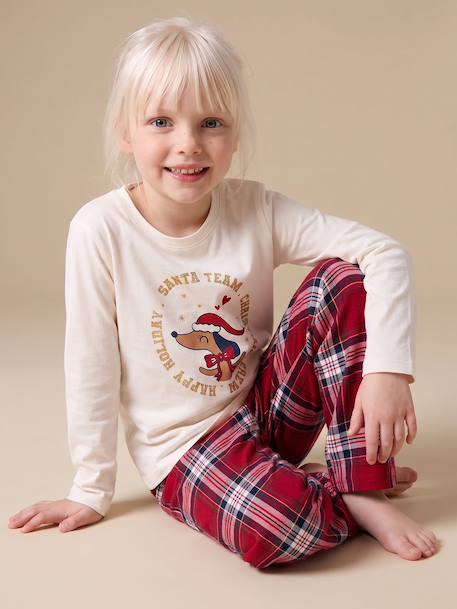Pyjama enfant fille Capsule Famille écru 9 - vertbaudet enfant 