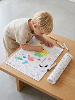 Jouet-Activités artistiques et musicales-Set tapis en silicone à colorier + feutres