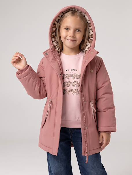 Parka 3 en 1 fille amovible blush+marine 1 - vertbaudet enfant 